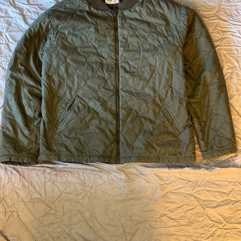 Paul frank Olive Green Quilted Bomber Jacket M